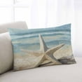 thumbnail image 2 of Blue Beige Coastal Beach Throw Pillow Cover 20 x 26 Inch Decorative Pillow Cover Summer Ocean Wave Starfish Lumbar Pillowcase Seasonal Rectangle Cushion Case for Couch Sofa Bed Living Room, 2 of 7