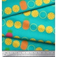 thumbnail image 1 of Soimoi Green Cotton Duck Fabric Pine & Lemon Slices Fruits Fabric Prints By Yard 42 Inch Wide, 1 of 3