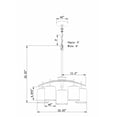 thumbnail image 4 of Forte Lighting 2635-05-55 5 Light 22.25" Wide Chandelier - Nickel, 4 of 4