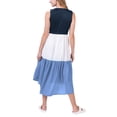 thumbnail image 2 of Women's G-III 4Her by Carl Banks Navy/Blue Chicago Bears 12th Inning Colorblock Dress, 2 of 2