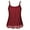 #3 Lace Wine, variant on MANIFIQUE Summer Tank Tops with Built in Bra Cup for Women Loose Fit Pleated Lace Hem Flowy