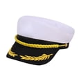 thumbnail image 4 of Sailor Hat Navy Cap Adjustable Yacht Boat Party Marine Themed Accessory for and Nautical Events, 4 of 5