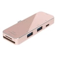 thumbnail image 1 of Adaptador HUB USB-C 6 En 1 HDMI Usb Tarjeta Sd Para Macbook Rosa., 1 of 5