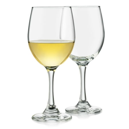 (incomplete, only 2) Libbey Classic White Wine Glasses  14-ounce  Set of 4