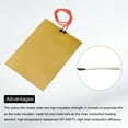 thumbnail image 4 of 2pcs Heater Film Heating Plate 50W 24V Polyimide Adhesive Heat Pad 135mmx95mm, 4 of 6