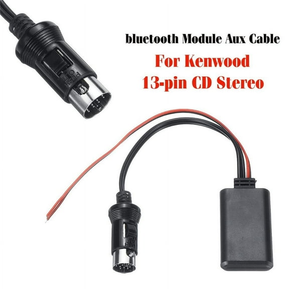 Car Bluetooth Module Audio AUX Cable Adapter Connector For 13 Pin CD Stereo Unit