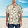 thumbnail image 2 of Fotbe Cute Alpaca Camisa Hawaiana para Hombre Unisex – Camisa Casual de Verano con Botones de Manga Corta de Algodón y Lino,XX-Large, 2 of 7