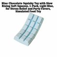 thumbnail image 3 of Blue Chocolate Squishy Toy with Slow Rising Soft Squeeze, 1-Pack, Light Blue, for Relaxation and Party Favors, Simulated Toy, 3 of 3