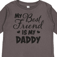 thumbnail image 4 of Inktastic My Best Friend is My Daddy with Hearts Boys or Girls Long Sleeve Toddler T-Shirt, 4 of 5
