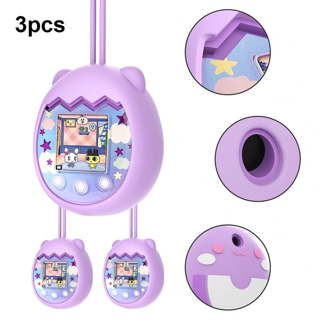 Kuymtek Funda Silicona para Máquina E Con Forma Animal Dibujos Animados para Pix (púrpura)