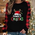 thumbnail image 3 of Tbopshirt Womens Hoodless Sweatshirts,Plus Size Essential Crewneck Sweatshirts Winter Printed Loose T-shirt Long Sleeves Blouse Round Neck Casual Tops, 3 of 7