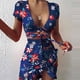 thumbnail image 2 of Vestido HUOGUO Fashion vestido sexy asimétrico con estampado para mujer, 2 of 5