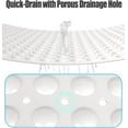 thumbnail image 5 of Extra Large Shower Mat, 47.2 x 31.5 Inch Non Slip Shower Mats for Inside Shower with Drain Hole and Suction Cups, Soft Trimmable TPE Anti Slip Shower Mat for Walk in Shower Stall, Heavy Mat, 5 of 14
