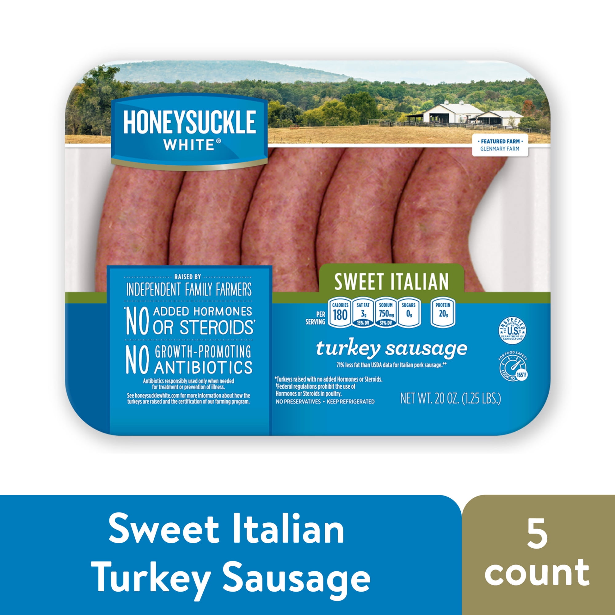 Sweet Italian Turkey Sausage and Peppers - Honeysuckle White