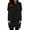 Black, variant on Shirt Dress for Women 2025 Fall Winter Long Sleeve Crewneck Puff Sleeve Casual Loose Tshirt Dress with Pockets