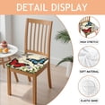 thumbnail image 2 of Pioneer Flower and Butterfly Seat Covers for Dining Room Chairs Set Of 4,Stretch Printed Washable Chair Seat Cover with Elastic Ties and Button,Removable Waterproof Couch Cushion Covers, 2 of 6