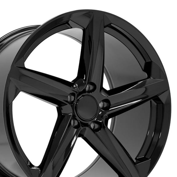 OE Wheels CV02D 20 Inch Rim Fits Corvette C8 Z06 Style 5x120 20x11 Gloss Black (1)