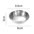 thumbnail image 2 of Plat à Sauce en Acier Inoxydable de Qualité Alimentaire Plat à Sauce en Acier Inoxydable de Qualité Alimentaire Bpa Récipient Réutilisable Empilable pour Sauce Trempette Assaisonnement Collations, 2 of 8