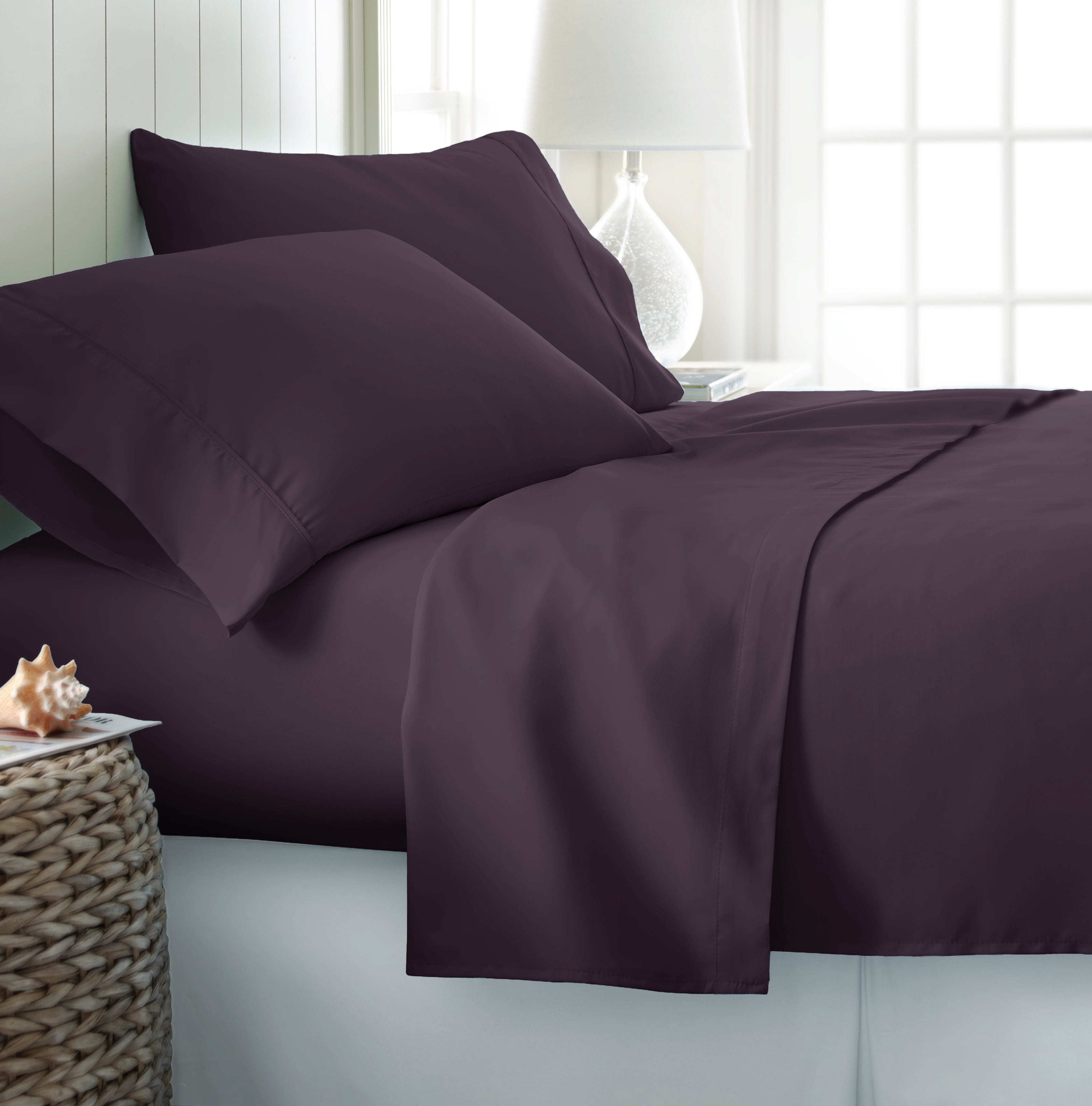 Poly Cotton Flat Sheet King Size Latte Non Iron Percale King Size Flat Bed Sheet 