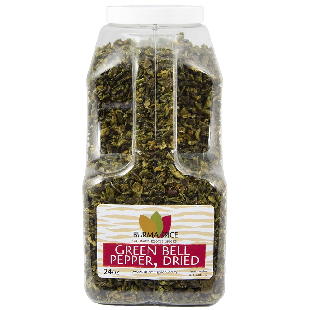 Burma Spice Green Bell Pepper Flakes, Dried Natural Seasoning Idea