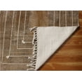 thumbnail image 5 of Casavani Handmade Pure Cotton Carpet Flat Weave Kilim Brown Area Rug 4x6 feet, 5 of 5