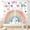 Rainbow-03, variant on Rainbow Curtains for Girls Bedroom, Boho Pastel Pink Colorful Cute Cartoon Rainbow Window Treatments Drapery for Baby Kids Bedroom Living Room Classroom Nursery Bathroom 2 Panels, 42"x63" Inch