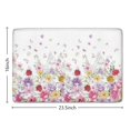 thumbnail image 5 of Pioneer Flower Floral Print Flannel Non Slip Door Rugs,Washable Door Mats Indoor,Decorative Door Mats,Dirt-Resistant and Absorbent Doormat for Entrance,Bedroom,Kitchen,Bathroom,23.5"x16", 5 of 5