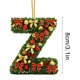 thumbnail image 2 of Adornos navideños de acrílico con 26 letras y gorro de Papá Noel | Adornos colgantes 2D para árbol, manualidades y decoración navideña | Adornos para árbol, chimenea, puerta y ventana, 2 of 5