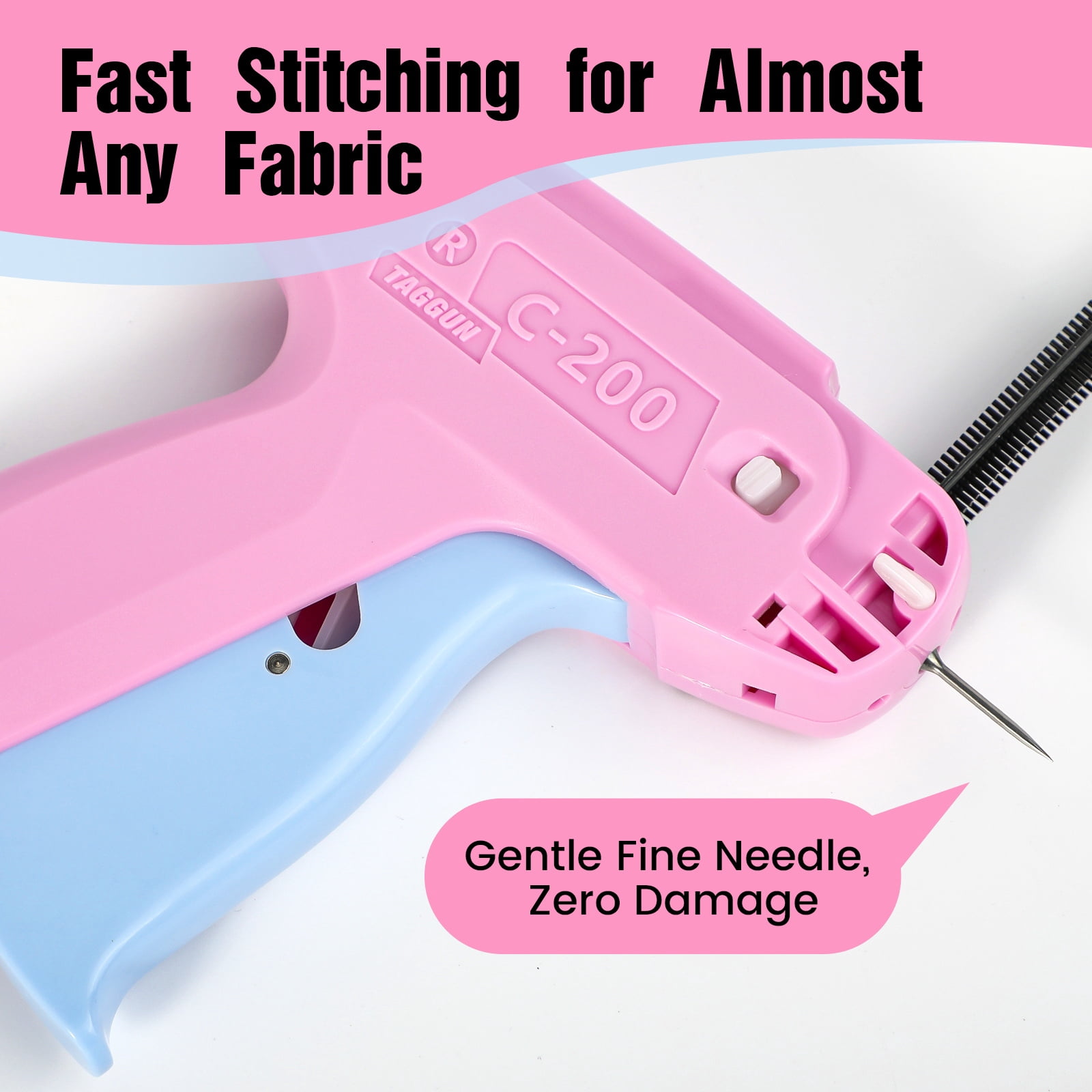 ROSYNEY Tagging Gun for Clothing, Retail Pricing Tag Gun Kit with 1000 Barbs Fasteners & 6 Needles