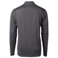 thumbnail image 3 of Men's-Cutter & Buck  Black San Jose Earthquakes Virtue Eco Pique Micro Stripe Recycled Quarter-Zip Top, 3 of 3