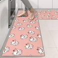 thumbnail image 2 of Kitchen Rugs Sets Of 2,Pink Cow Strawberry Pattern Anti Fatigue Kitchen Mat Rugs Non Slip Washable,Decorative Kitchen Floor Mats for Kitchen,Sink,Laundry,17"X47", 2 of 5