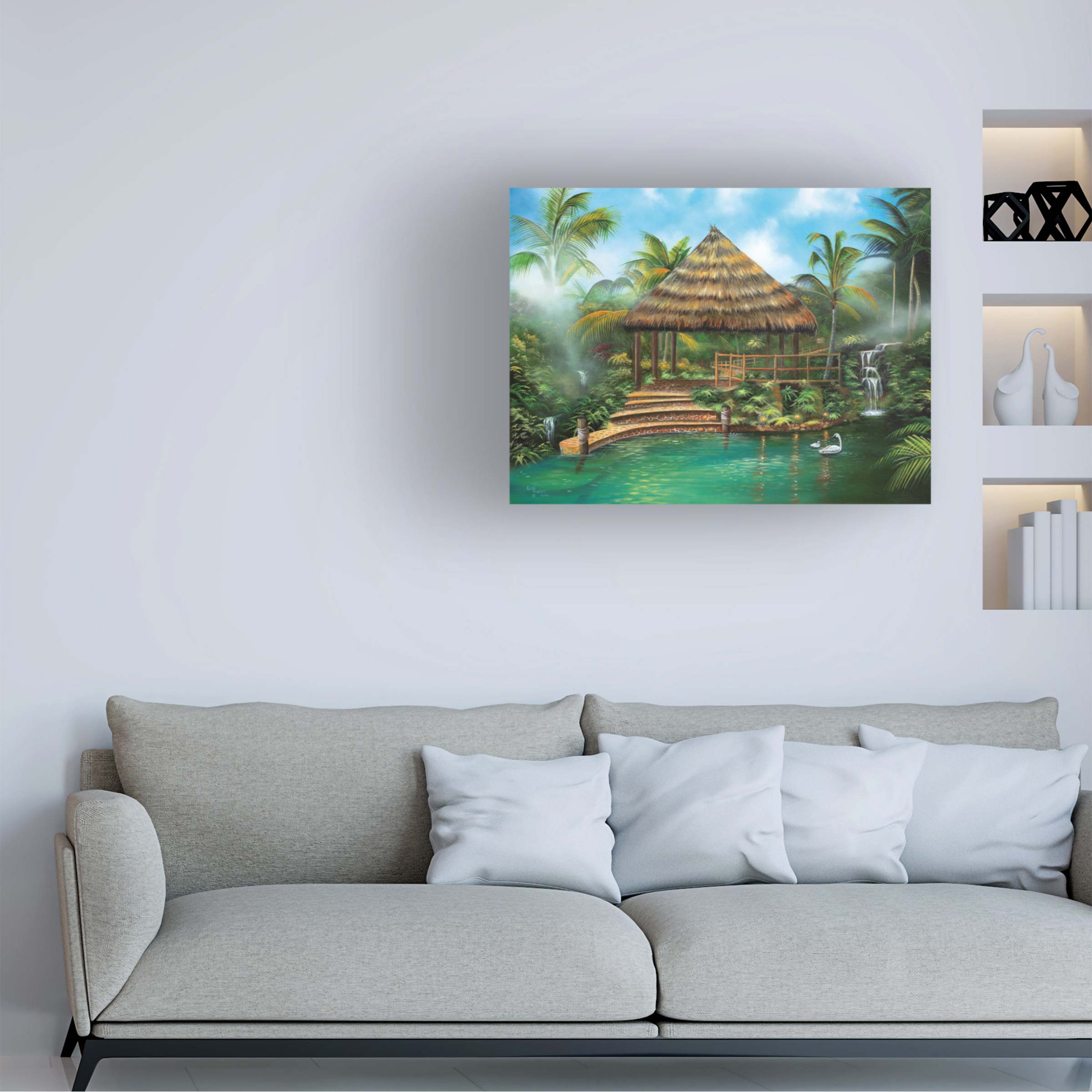 Trademark Fine Art 'Tropical Paradise' Canvas Art by Geno Peoples