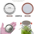 thumbnail image 2 of Wide Mouth Canning Lids,Mason Jar Canning Lids, Reusable Leak Proof Split-Type Lids with Silicone Seals Rings, 2 of 7
