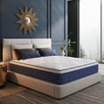 thumbnail image 3 of EGOHOME Queen 12 inch Hybrid Mattress, Pocketed Springs, Medium, Pressure Relief, Reinforced Edge, Mattress in a Box, 3 of 12