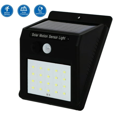 

Solar Lights 20 LED Wall Solar Light Outdoor Security Light with Motion Sensor Detector for Garden Back Door Step Stair Fence Deck Yard Driveway