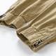 thumbnail image 4 of Pantalones largos de moda para hombre, casuales, de color sólido, cargo, con bolsillos y cremallera, cintura elástica, pantalones largos de algodón para hombre., 4 of 7