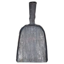 CATIEBYE Dark Grey Steel Fire Pit Ash Shovel Home Cleaning Tool Long Handle
