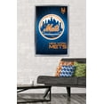 thumbnail image 2 of MLB New York Mets - Logo 16 Wall Poster, 22.375" x 34", Framed, 2 of 6
