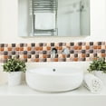 thumbnail image 4 of 6PCS 20x20CM Self-Adhesive 3D Mosaic Waterproof Oil-proof Bathroom Kitchen PVC Tile Decal Wall Sticker, 4 of 7