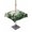 Off-White, variant on Outdoor Tablecloths with Umbrella Hole & Zipper, Palm Leaves Tropical Round Tablecloth 54 Inch, Green Botanical Summer Green Ombre Waterproof Table Cloth, Patio/Pool/Picnic Table Covers