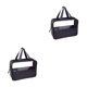 thumbnail image 2 of Soidarity Organizador de artículos de tocador de viaje impermeable y transparente de PU transparente y visible para un fácil acceso bolsas de negro talla grande 2piezas, 2 of 6
