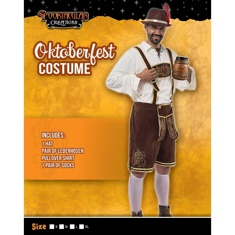 Spooktacular Creations Men German Bavarian Oktoberfest Fancy Costume Set for Halloween Adults S Walmart