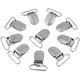 thumbnail image 1 of 10 clips de metal resistentes, clips de metal plateado para tirantes, chupetes, clips para babero, soportes para juguetes o fabricación de manoplas (20 mm), 1 of 5