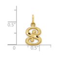 thumbnail image 6 of Diamond2Deal 14k Yellow Gold Letter S Initial Charm Pendant for Women, 6 of 6