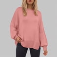 thumbnail image 2 of Towmus Oversized Womens Sweaters Winter Crewneck Pullover - Cozy Knit Long Sleeve Top Casual Loose Fit Clothes, 2 of 5