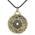 thumbnail image 1 of Collar De Amuleto De Dinero, Joyería De Estilo Retro, Colgante Feng Shui, Amuleto De Moneda De La Suerte Para Buena Suerte, 19,7 Pulgadas, 1 of 8