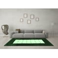 thumbnail image 3 of Ahgly Company Indoor Rectangle Abstract Emerald Green Contemporary Area Rugs, 8' x 10', 3 of 4