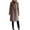 Coffee, variant on WCMZJ 2024 Women's Winter Coats Notch Single Breasted Woolen Blend Coat Casual Lapel Neck Pea Coat Mid Long Wool Jackets Red 3XL