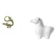 thumbnail image 1 of Estatua De Caballo Chino De Porcelana Y Latón, Mini Figura De Mascota De Té, Escultura Decorativa De Animal, Adorno Para Dormitorio, Sala De Estar, Hogar, Oficina, Armario, Chimenea, 1 of 8