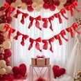 thumbnail image 6 of Feledorashia Bow Ribbon Garland, Party Bunting Decoration, Streamer for Wedding Birthday Shower Anniversary Wall Backdrop Table and Decor, Preassembled Fabric Bows with Continuous Cord and Shape, 6 of 6